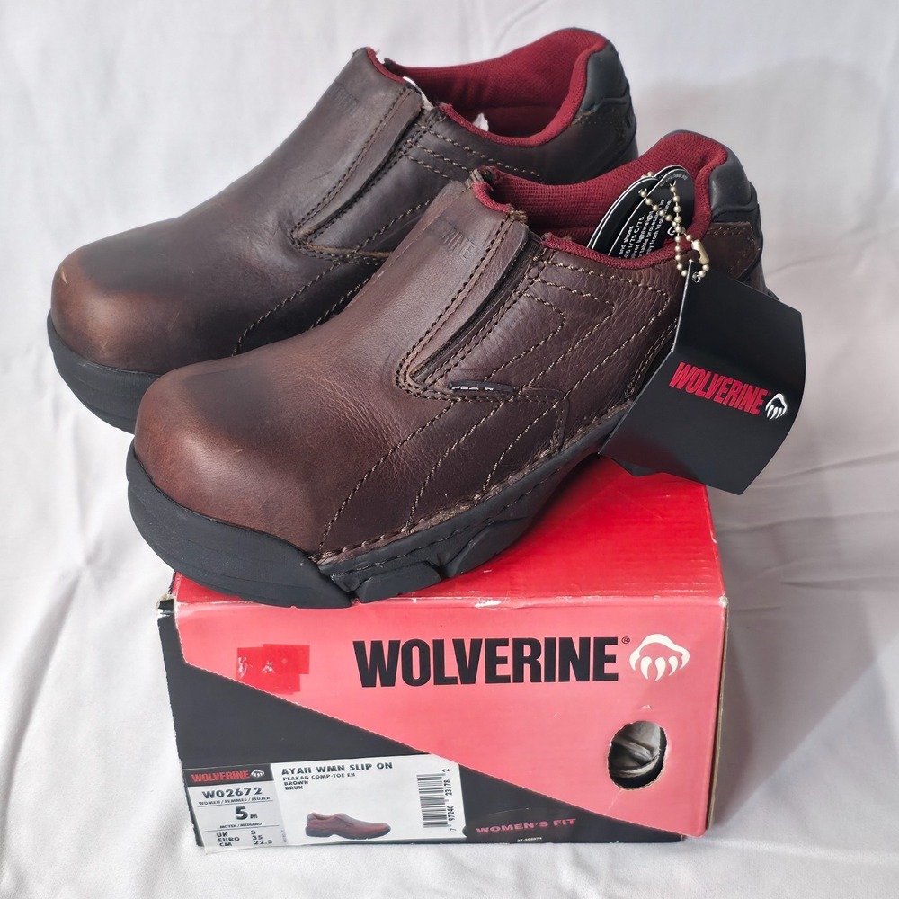 Wolverine‎ Women's W02672 Ayah Peak AG Composite Toe Slip On Shoes Size 5M NIB